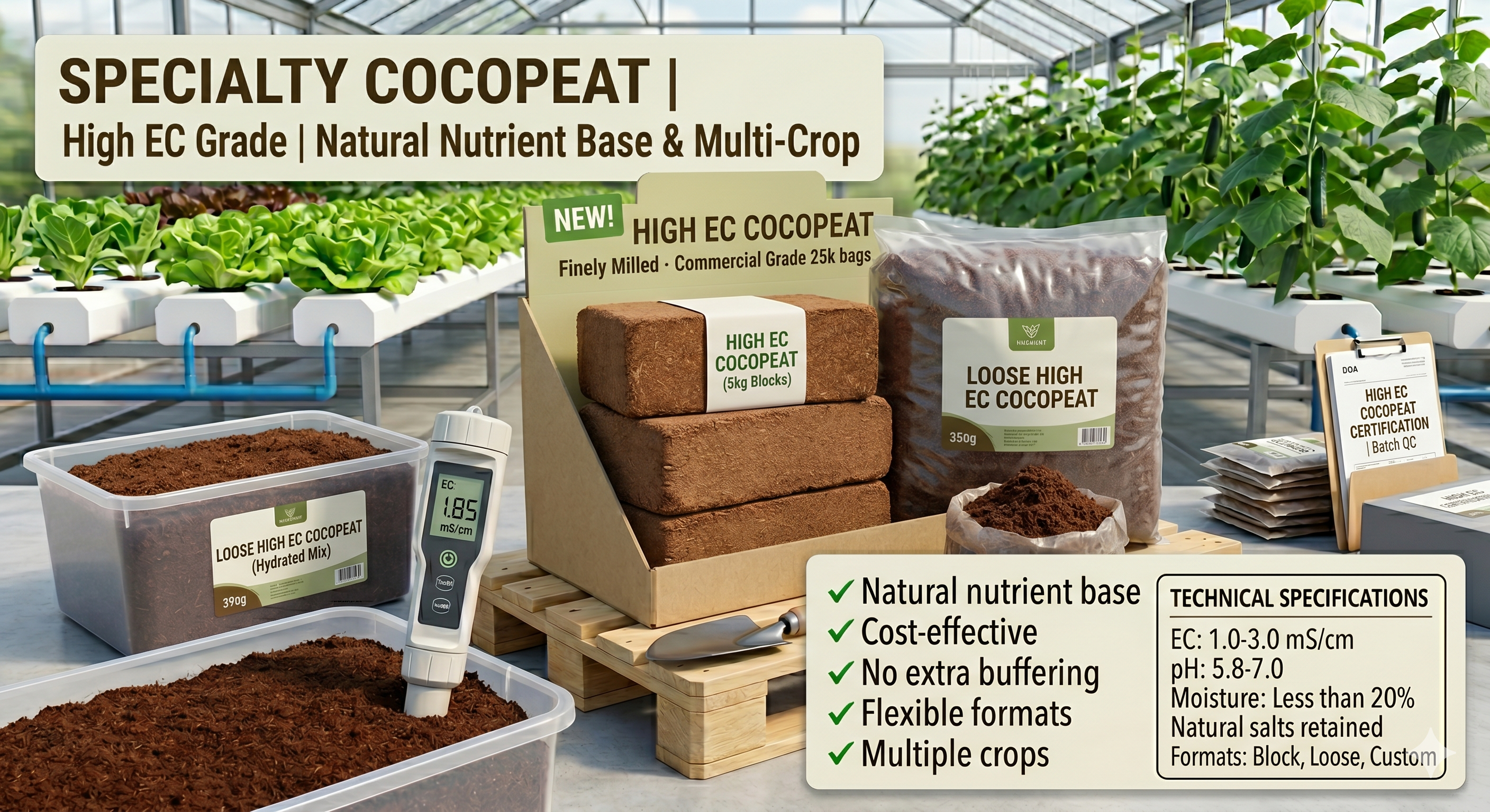 High EC Cocopeat