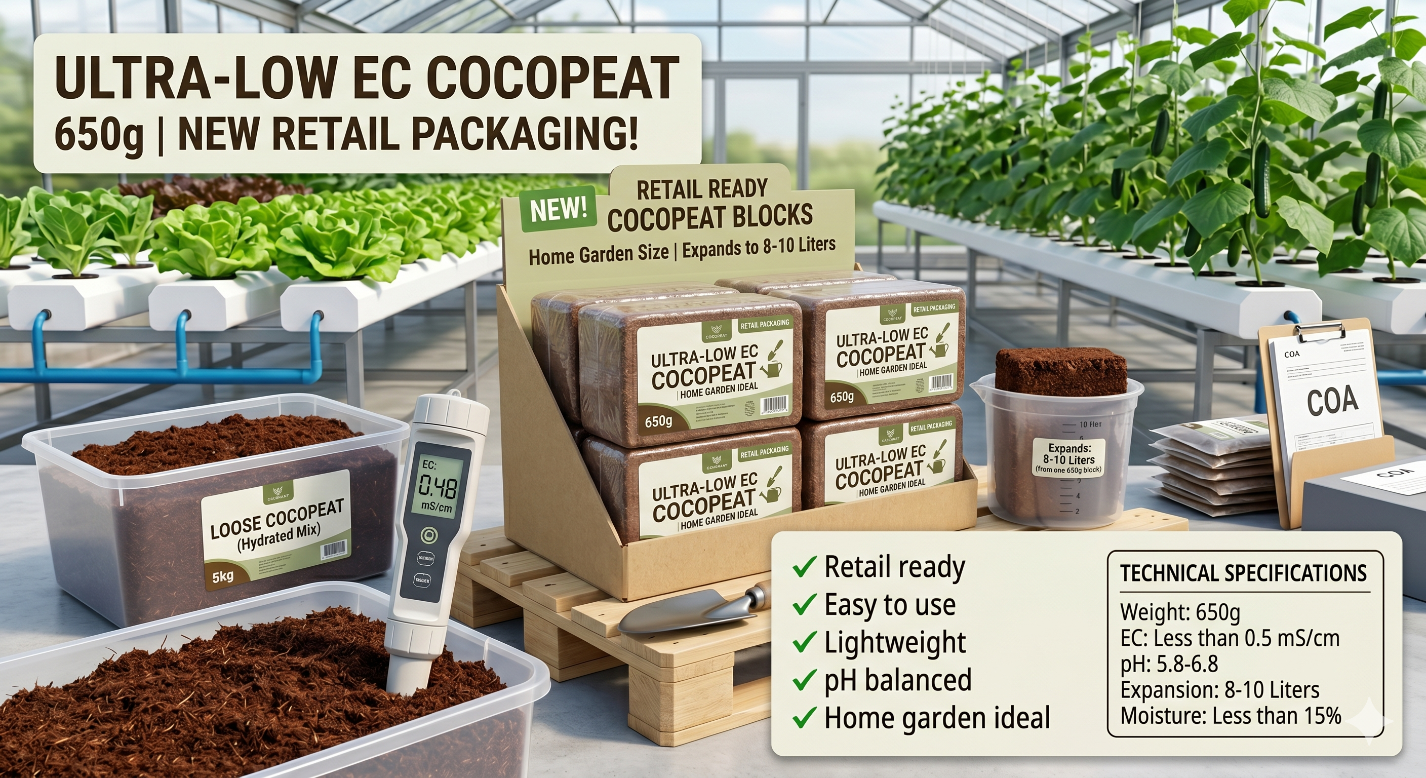 Cocopeat Blocks 650g