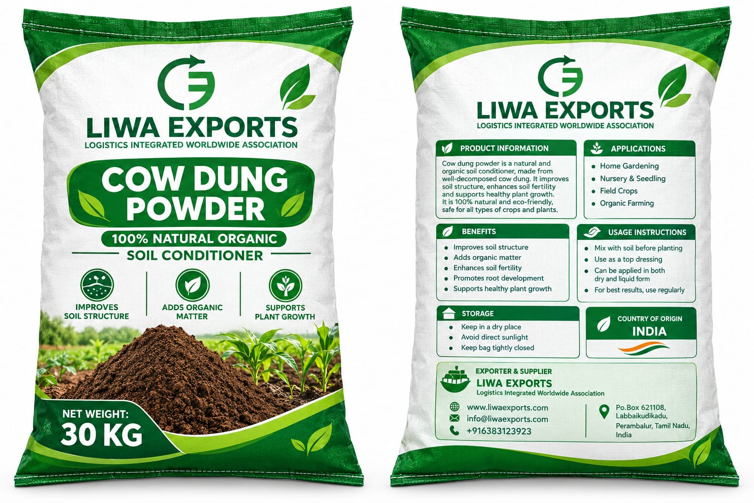 Cow Dung Powder 30kg